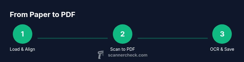 Process: scanning documents to searchable PDF