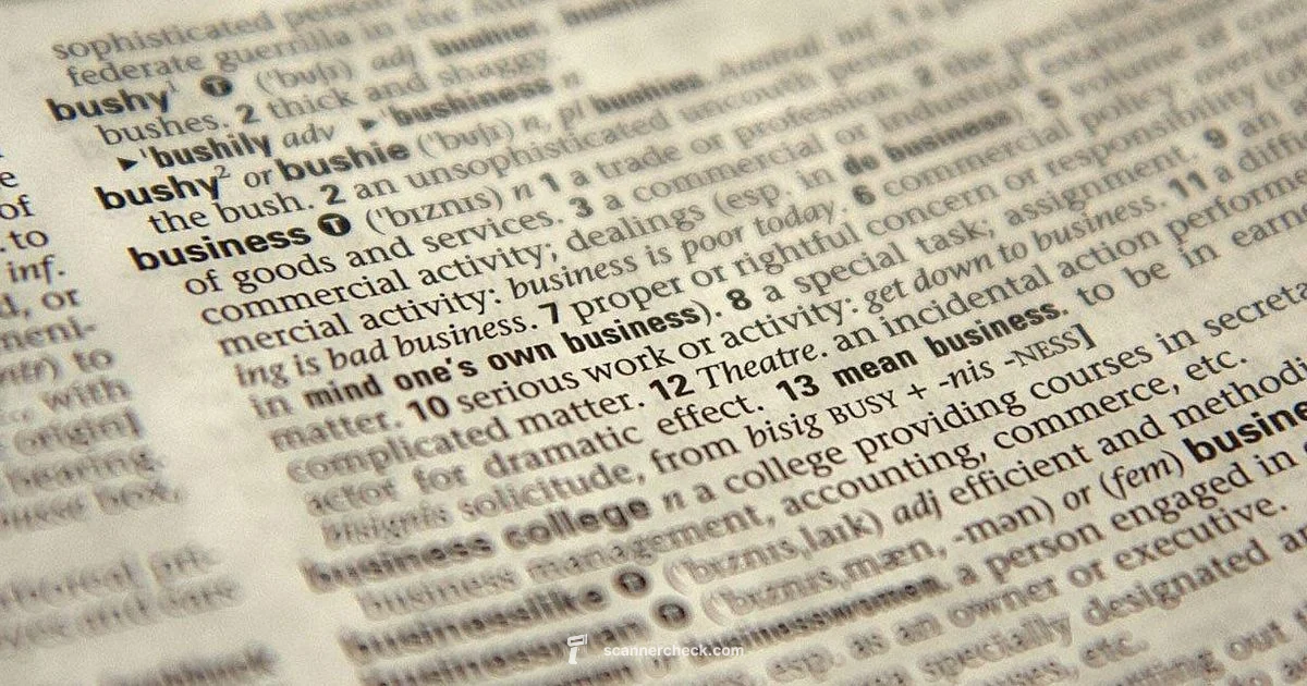 Is Scanner a Word - Scanner Check